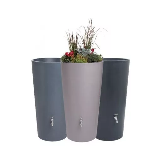 Esővízgyűjtő 150 Rainbowl Flower - Szürke