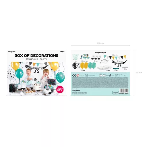 Parti dekoráció készlet - Dinoszauruszok