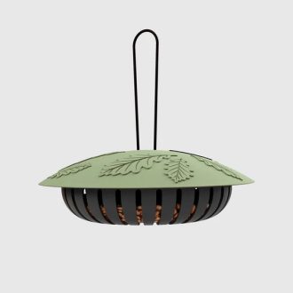   MILA 98%-ban újrahasznosított madáretető földimogyoróhoz, zöld/fekete 22x6x6