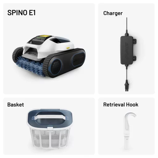 Spino E1 medence tisztító robot – Medence porszívók