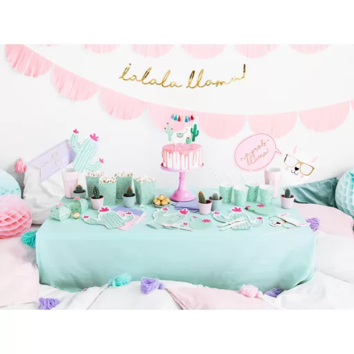 Papírszívószálak, égszínkék, ferde, fehér csíkokkal 19,5 centiméter (10 db/csomag)