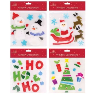 Zselés ablak dekor – HO HO HO