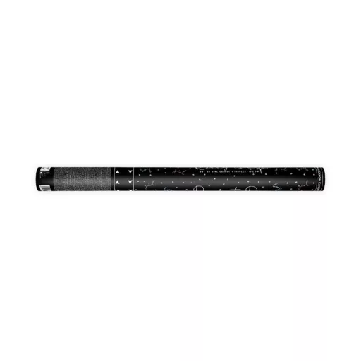 Konfetti ágyú rózsaszín pöttyök, 60cm