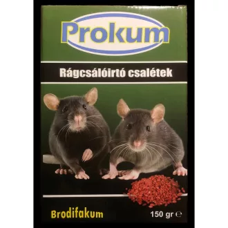PROKUM rágcsálóirtó csalétek 25ppm 150g – Vakond, nyest, rágcsáló, vad ellen