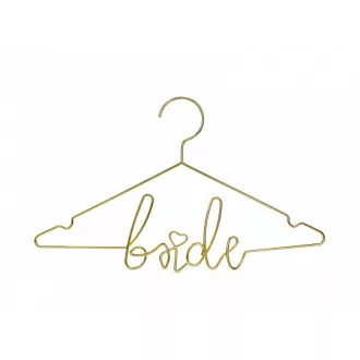 Menyasszonyi ruhafogas, arany metál, 45x27 cm