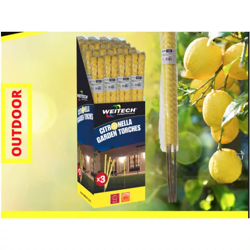 Citronella Kerti szúnyogriasztó fáklya – Szúnyog, moly, kullancs ellen