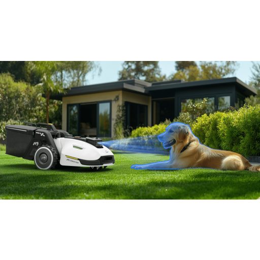 YUKA 3000 robotfűnyíró seprő adapterrel