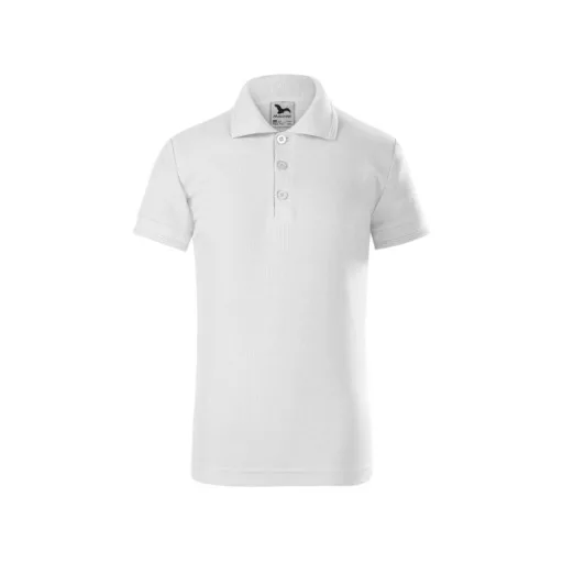 Adler 205 GYEREK galléros, rövid ujjú, póló - Fehér - 4 éves