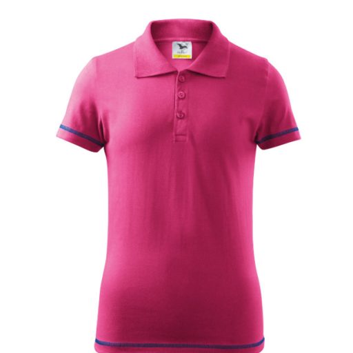 Adler 205 GYEREK galléros, rövid ujjú, póló - Fukszia - 10 éves