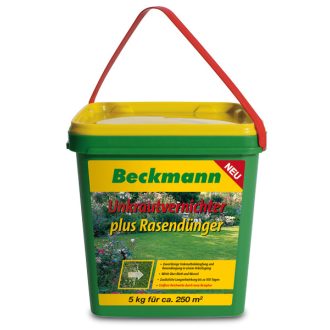 Beckmann gyomirtós gyeptrágya 5kg 22+5+5 (250 m2) – Problémamegoldó gyeptrágyák (gyom, moha, stressz)