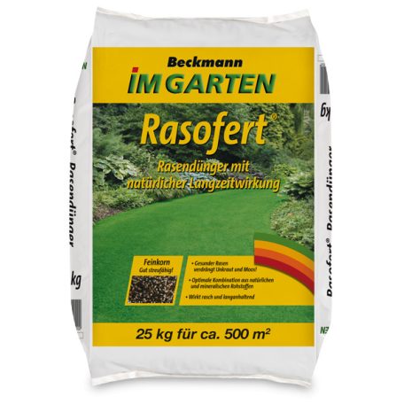 Beckmann Rasofert® hosszú hatású szerves-ásványi gyeptrágya 25kg (500m2)