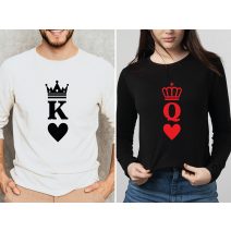 PÁROS HOSSZÚ UJJÚ PÓLÓ K Q KORONÁVAL SZÍVVEL