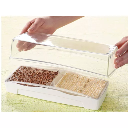 MicroGreen Garden DUO készlet dupla csíráztató tál + 2 vetőmagpárna (zsázsa, rukkola) + csíramag (jégcsapretek)