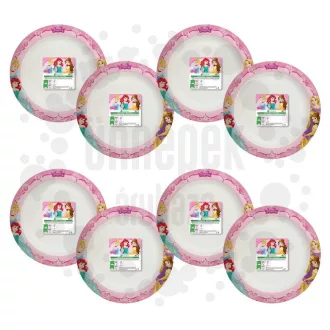 Hercegnők - Princess Dreaming Papír Parti Tányér - 8 db-os, 24 cm – Party szettek