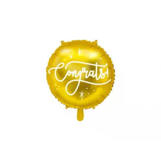 Fólia léggömb, Congrats - Ballagásra 35 cm