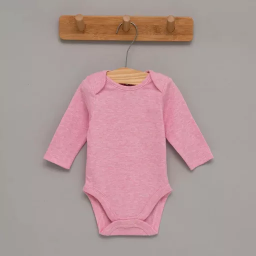 F&F hosszú ujjú BODY - Halvány Rózsaszín - 12-18 hónapos