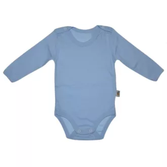 F&F hosszú ujjú BODY - Világoskék - 6-9 hónapos