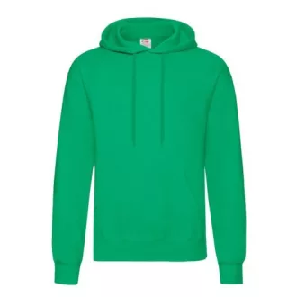   Fruit of the Loom Lightweight Sweat GYEREK környakú, kenguruzsebes pulóver - Zöld - 9-11 éves