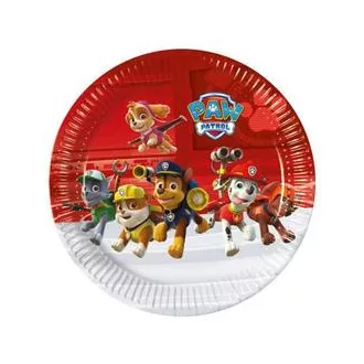 Mancs Őrjárat - Paw Patrol Parti Tányér - 23 cm, 8 db-os