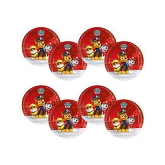   Mancs Őrjárat - Paw Patrol Kutya Parti Tányér - 20 cm, 8 db-os