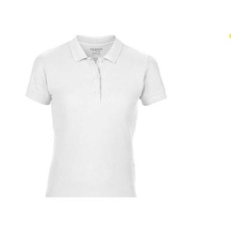   Gildan 85800L NŐI galléros rövid ujjú póló - Fehér - XL