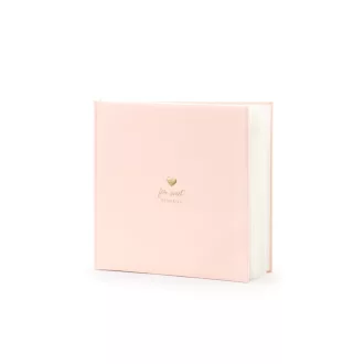 Rose gold arany szíves vendégkönyv