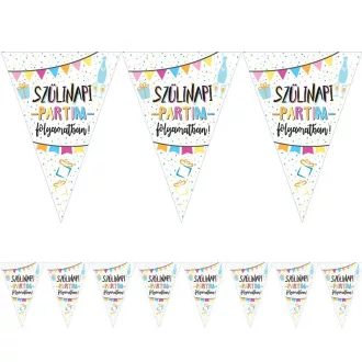 Szülinapi Partim Folyamatban! Zászlófüzér - 5 m – Boldog Szülinapot Party