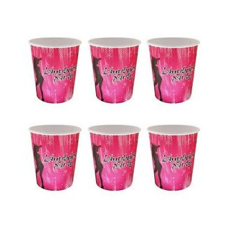 Lánybúcsú Party Papír Pohár - 250 ml, 6 db-os