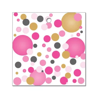   Rózsaszín pasztell Konfettis Környezetbarát Léggömbsúly - 16 gr. (10 db/csomag)