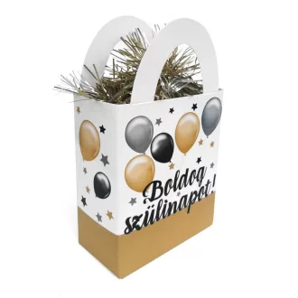   Boldog Szülinapot Elegáns Léggömbös Ajándéktasak Léggömbsúly - 120 gramm