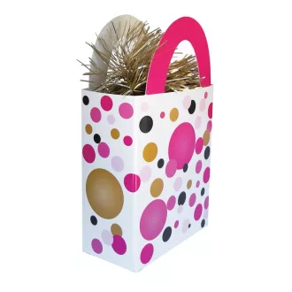   Rózsaszín pasztell Konfettis Ajándéktasak Léggömbsúly - 120 gramm