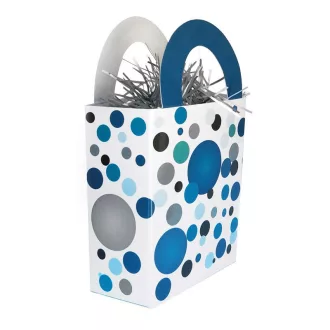   Kék pasztell Konfettis Ajándéktasak Léggömbsúly - 120 gramm