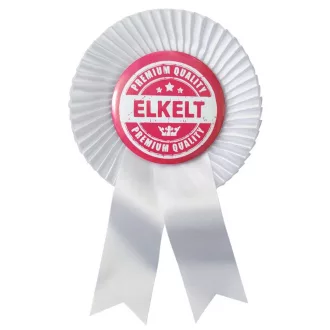   Fehér Szalagos Rózsaszín-Fehér Elkelt Feliratú Kitűző Lánybúcsúra