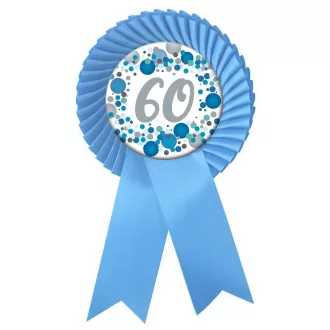   Világoskék Szalagos 60-as pasztell Konfettis Szülinapi Számos Parti Kitűző