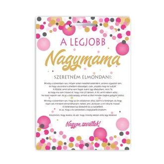A legjobb Nagymama Ajándék tábla – Anyák Napja