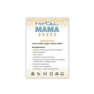 Hotel Mama ajándék tábla