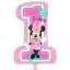 Első Szülinapi Pink Minnie Egér Héliumos Fólia Lufi, 71 cm – Első Szülinapi Party