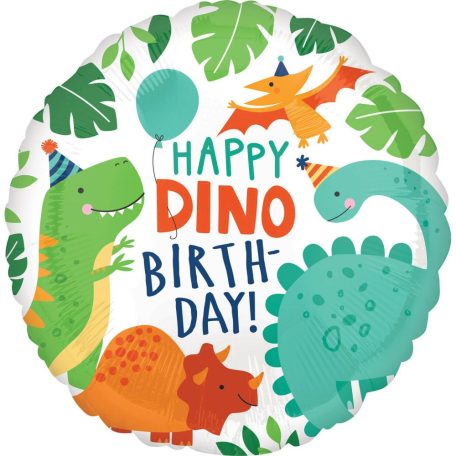 18 inch-es Dínók - Dino-Mite Szülinapi Fólia Lufi