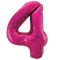 34 inch-es 4 Rózsaszín - Pink Számos Super Shape Fólia Lufi