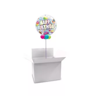 Fehér Meglepetés Doboz 22 inch-es Héliumos Bubble Lufihoz - 53 – 39 cm – Lufidobozok, léggömbnehezékek, kiegészítők