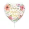 18 inch-es Mother's Day Pink Floral Anyák Napi Szív Fólia Lufi