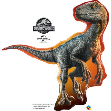 38 inch-es Jurassic World - Raptor Fólia Lufi