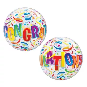 22 inch-es Congratulations Around Ballagási Bubble Lufi