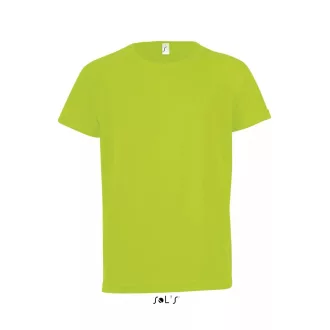 Sols 01166 GYEREK rövid ujjú, környakú póló - Neon Zöld - 8 éves
