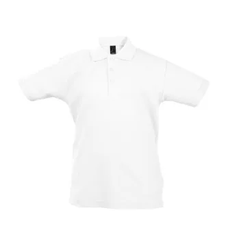   Sols 11345 GYEREK galléros, rövid ujjú póló - Fehér - 10 éves