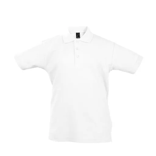 Sols 11345 GYEREK galléros, rövid ujjú póló - Fehér - 10 éves