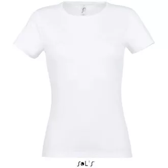 Sols 11386 NŐI környakú rövid ujjú póló - Fehér- 2XL