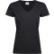 TeeJays Femme NŐI rövid ujjú V-nyakú póló - Fekete - XS