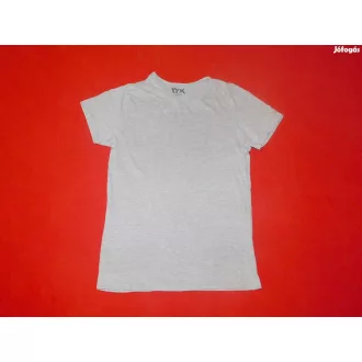   Y.F.K. GYEREK rövid ujjú, környakú, póló - Melírozott szürke- 8-10 éves