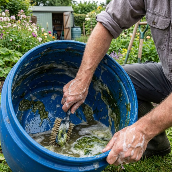 Hogyan tisztítsam meg az algás esővízgyűjtő hordót?
